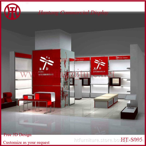 shoes display counter cabinet showcase for mall 2016 december